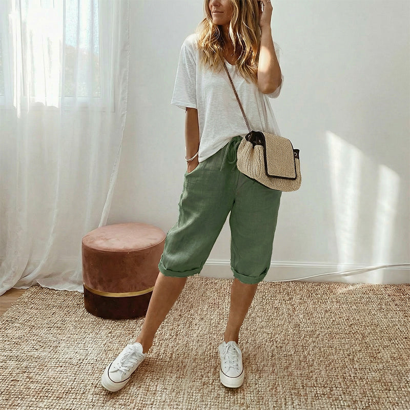 Pantalon Léonie – Élégance naturelle