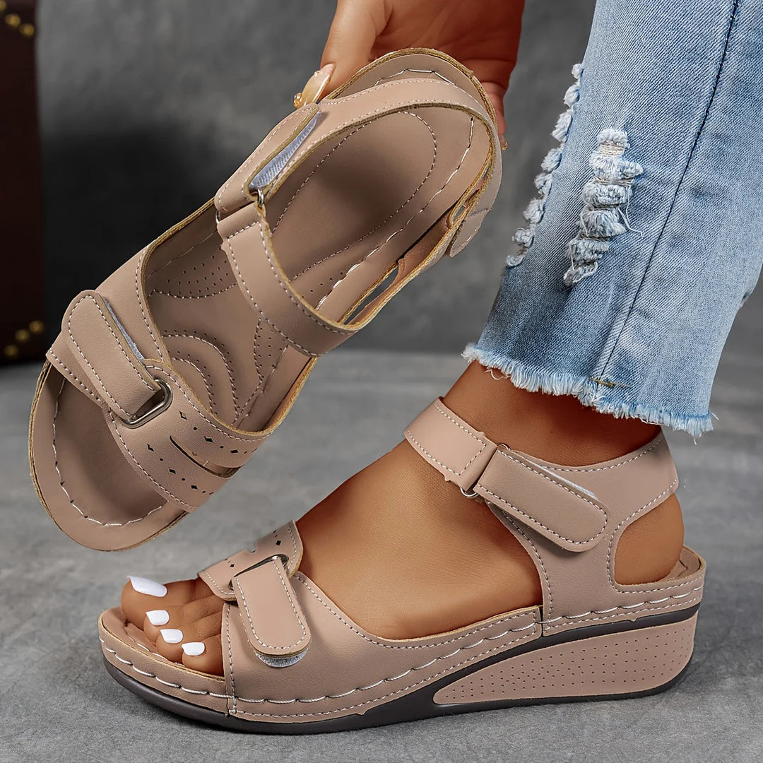 Sandales Clarisse – Confort Chic à Semelle Compensée
