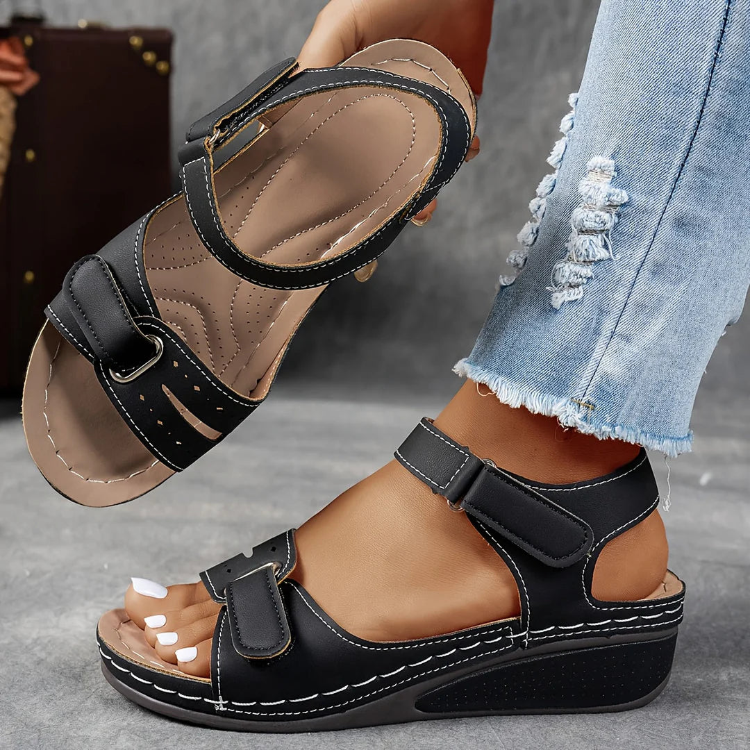 Sandales Clarisse – Confort Chic à Semelle Compensée