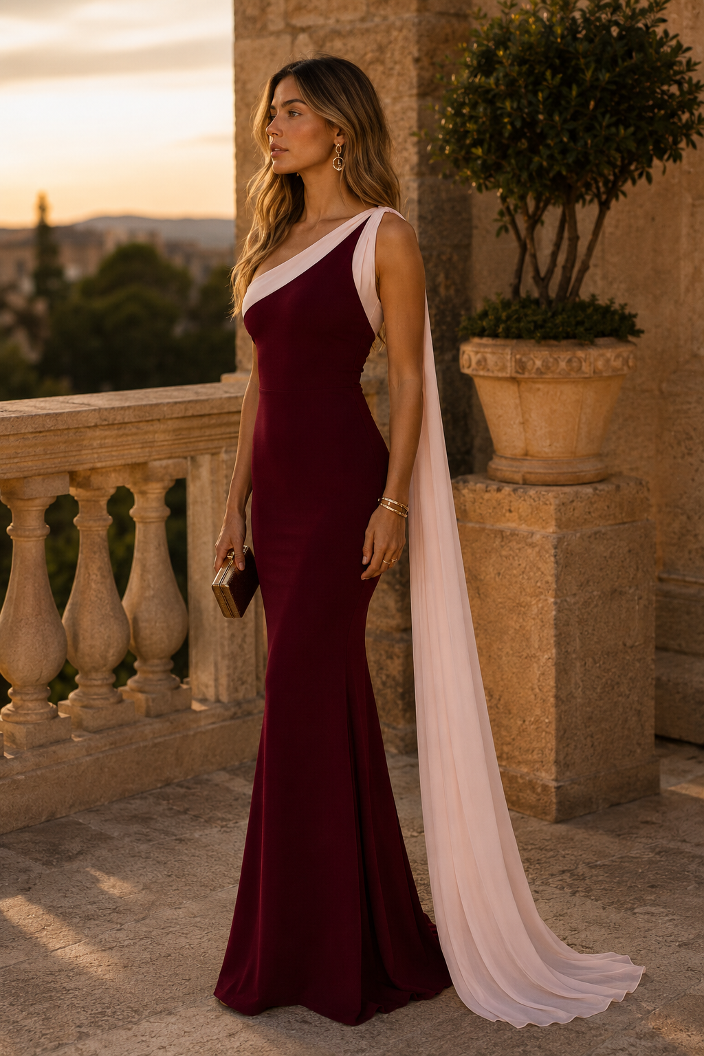 Robe Lysandra – Étole fluide