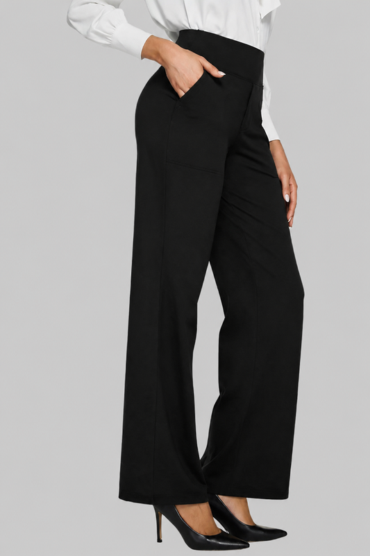 Pantalon Juliette – Taille Haute et Jambe Large