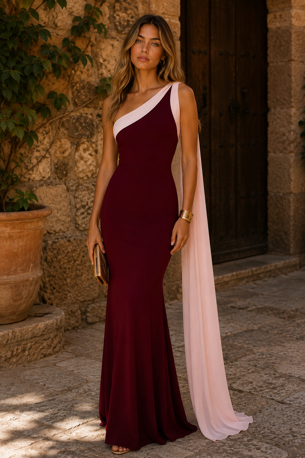Robe Lysandra – Étole fluide