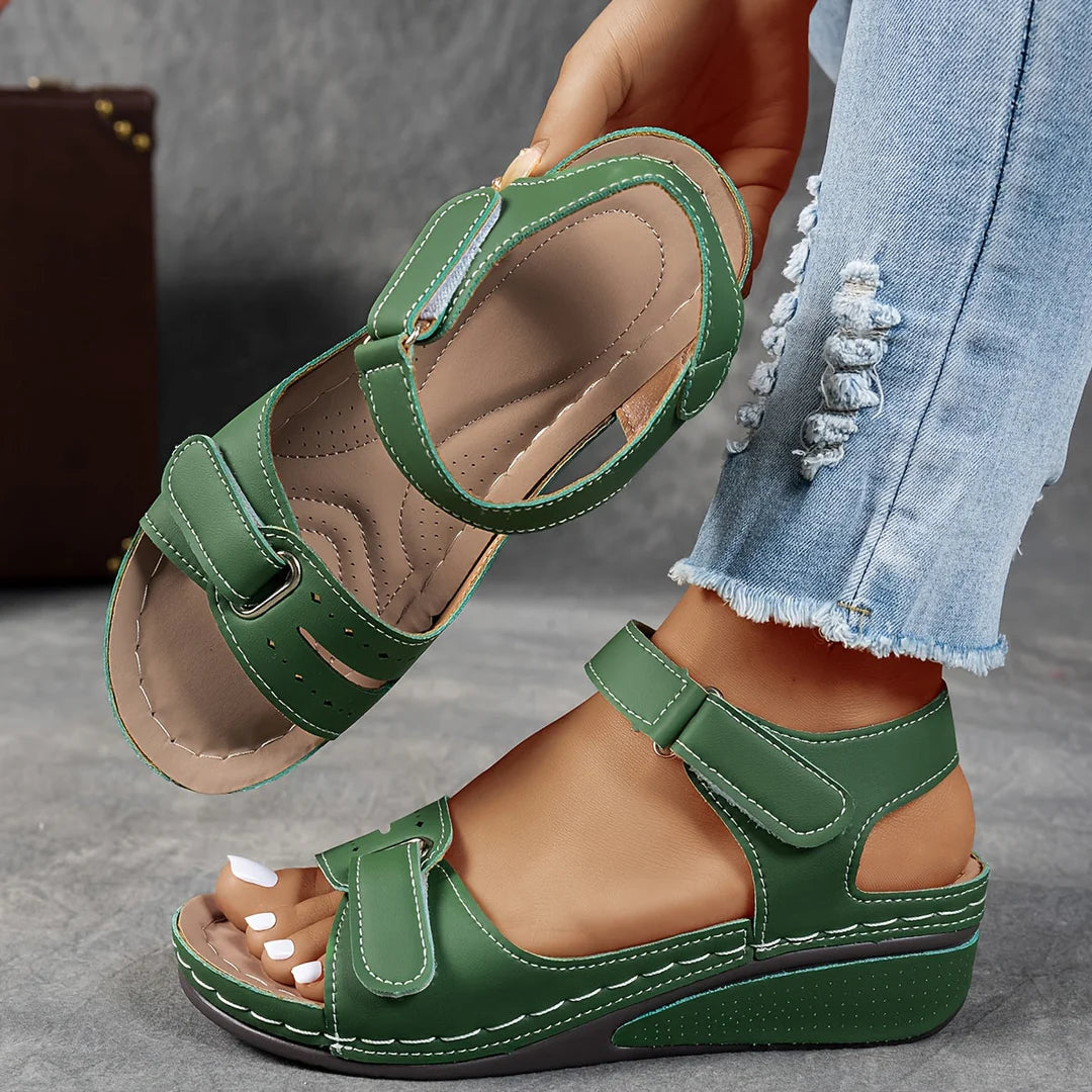 Sandales Clarisse – Confort Chic à Semelle Compensée