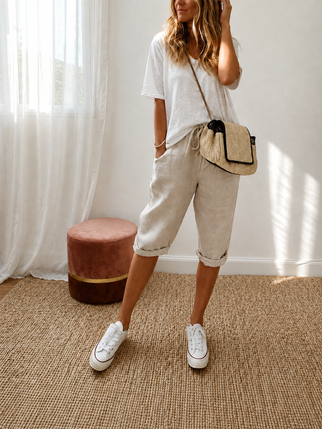 Pantalon Léonie – Élégance naturelle