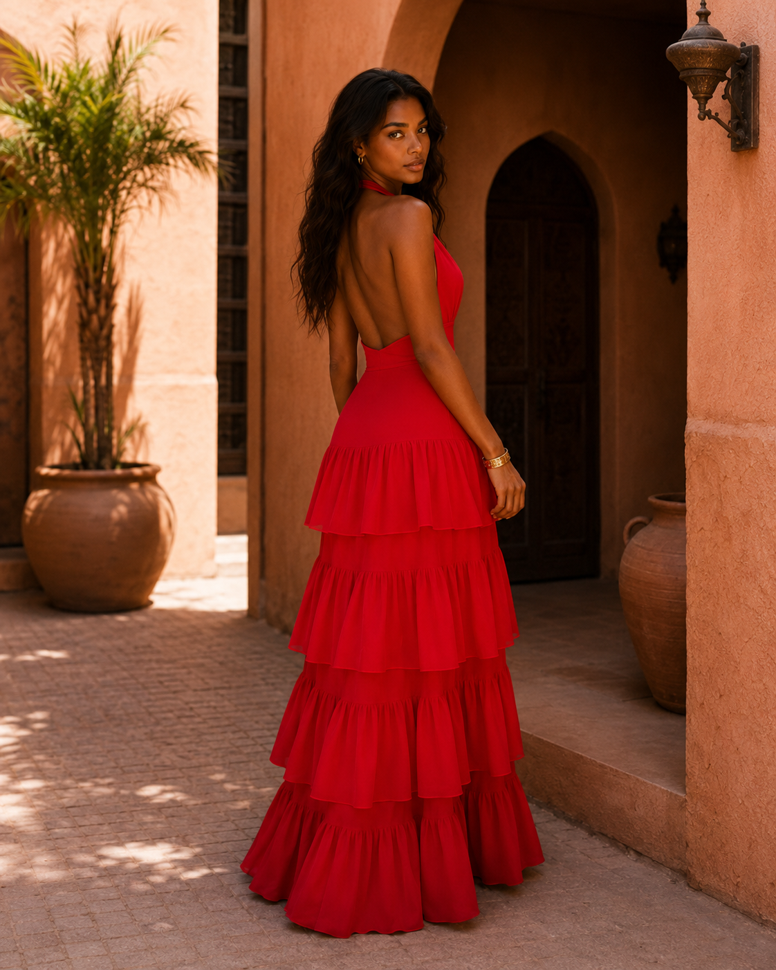 Robe Aveline – Volants Écarlates
