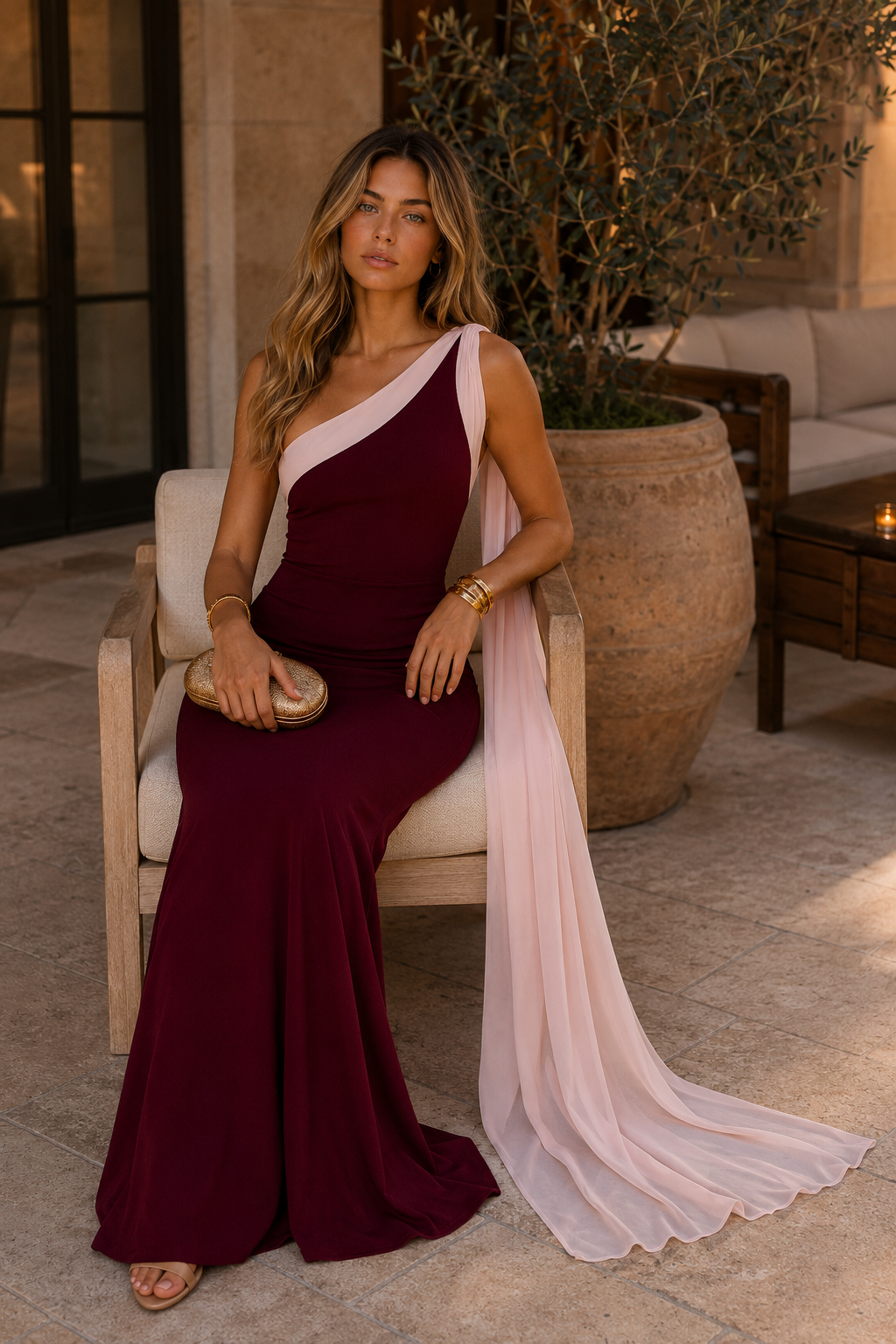 Robe Lysandra – Étole fluide