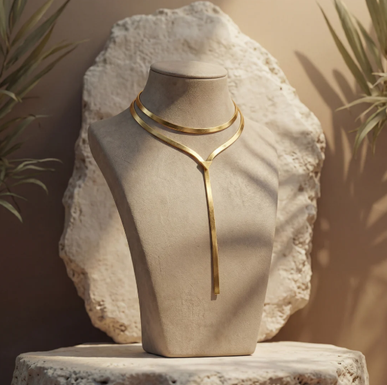 Collier Éliane – Double Ligne
