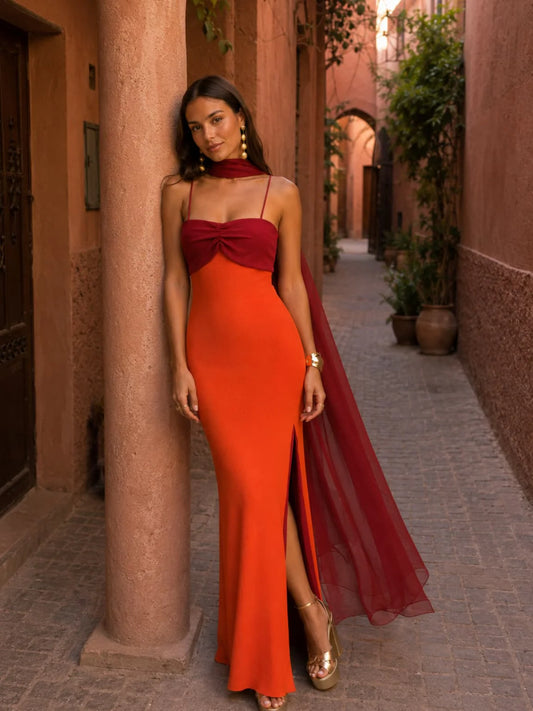 Robe Althéa – Éclat Flamboyant