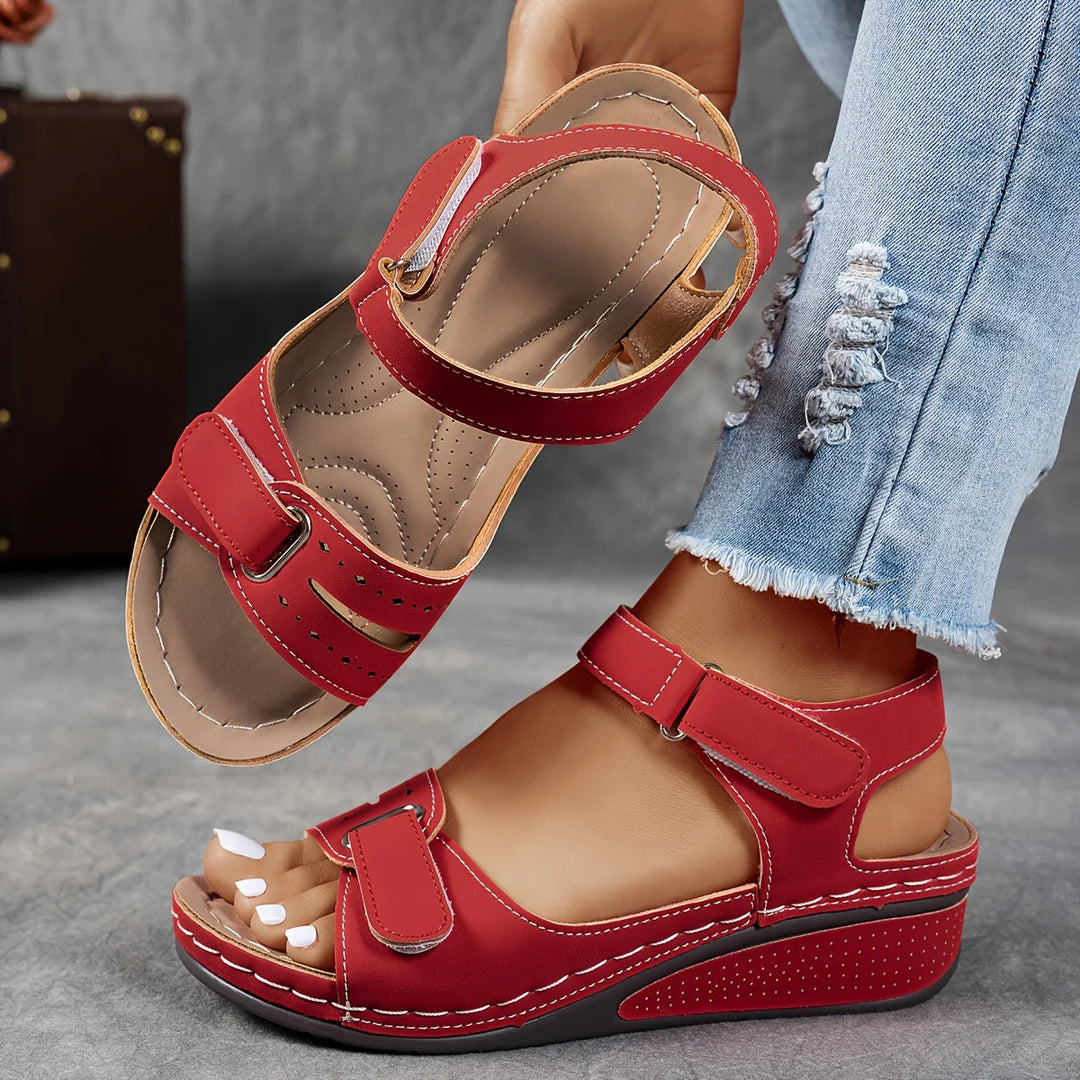 Sandales Clarisse – Confort Chic à Semelle Compensée