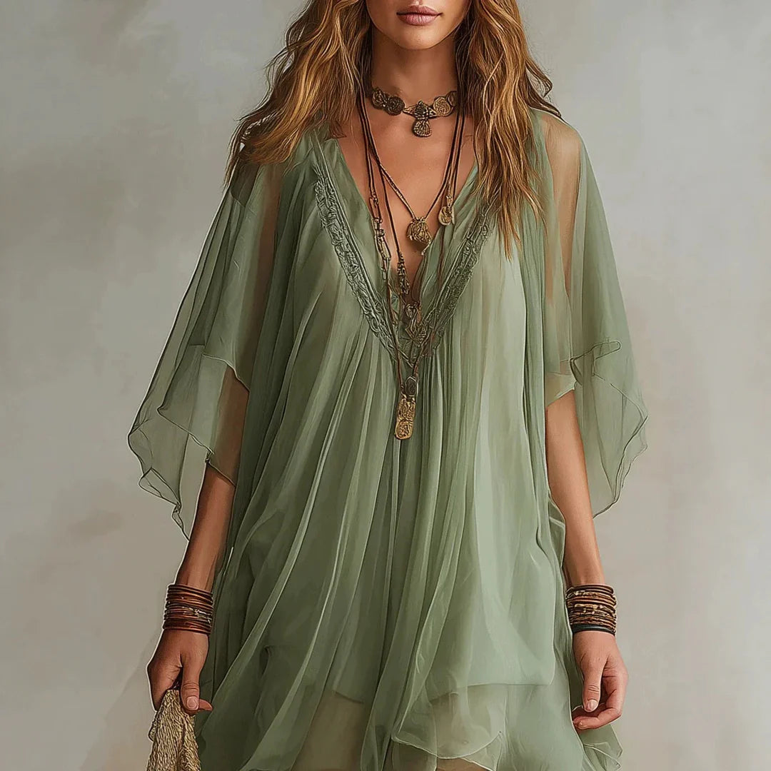 Vestido Althéa – Elegancia Bohemia Atemporal