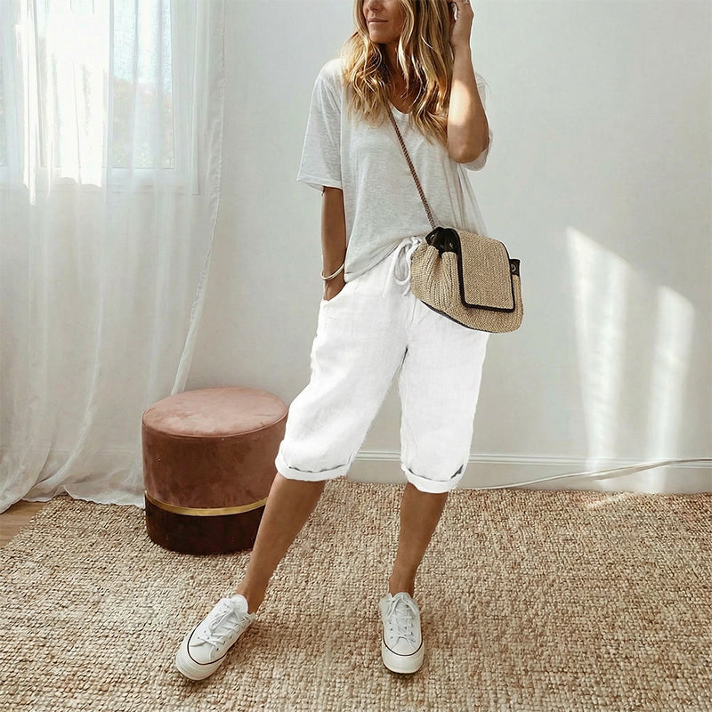 Pantalon Léonie – Élégance naturelle