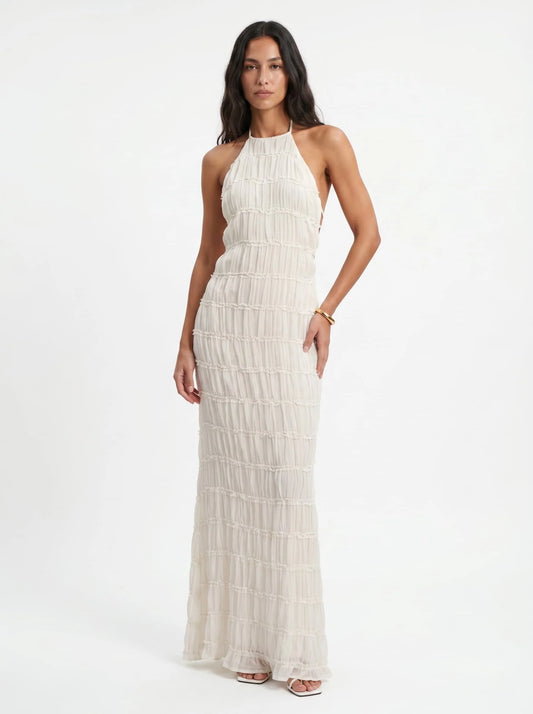Robe Amaya – Élégance Plissée