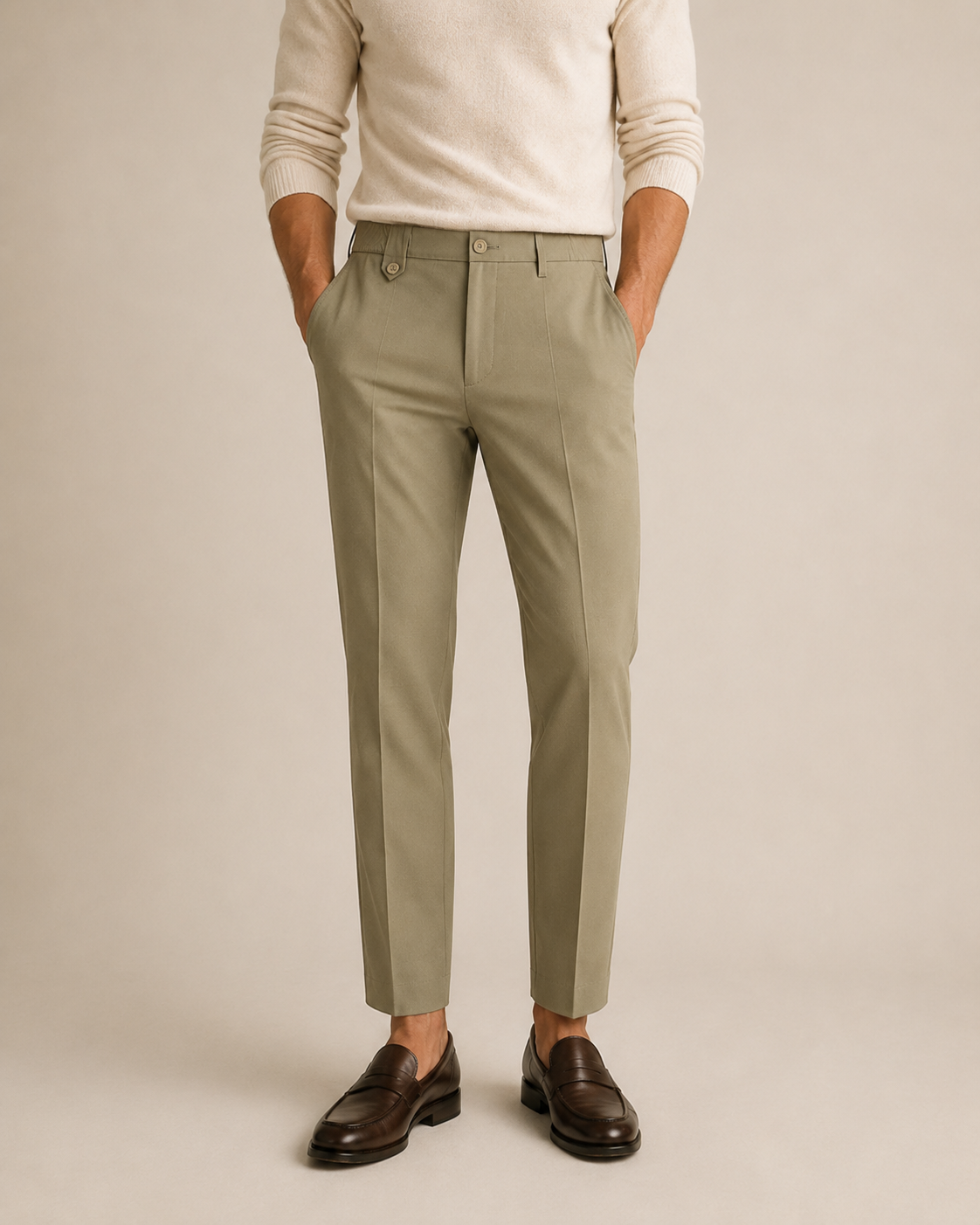 Pantalon Émile – Kaki Sable