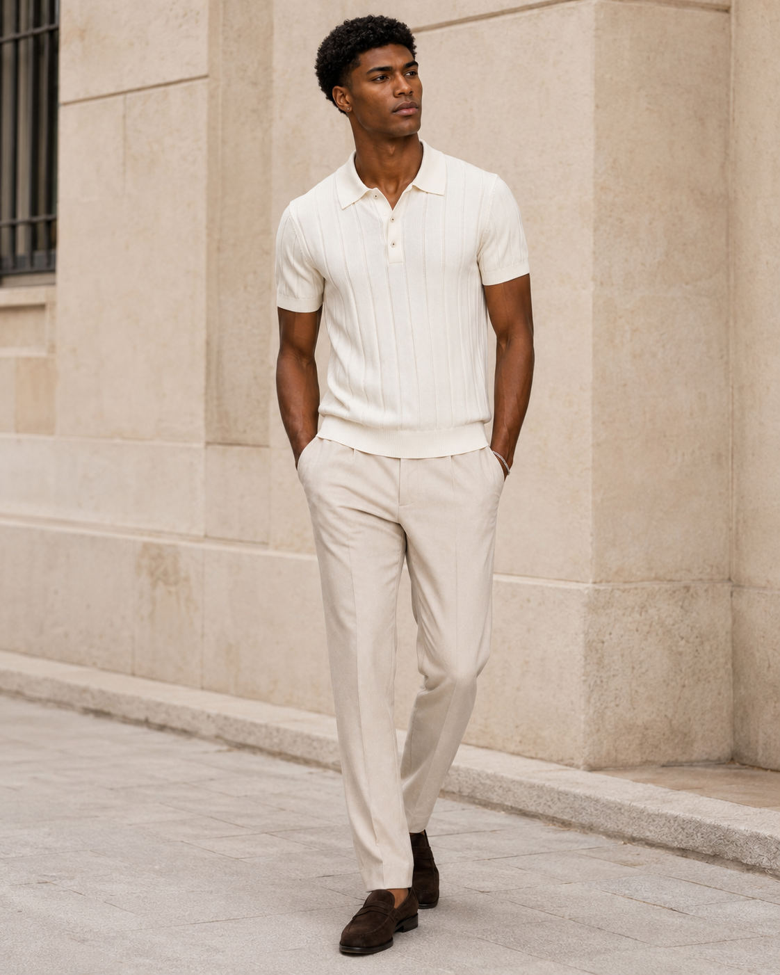 Polo Lucien – Maille Côtelée