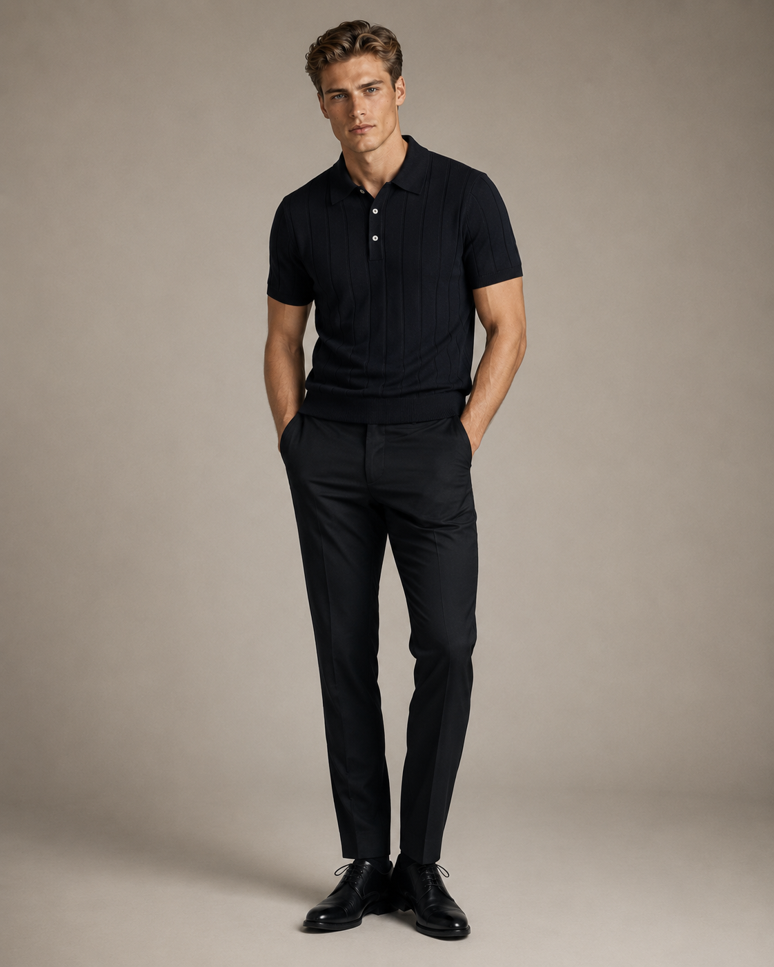 Polo Lucien – Maille Côtelée