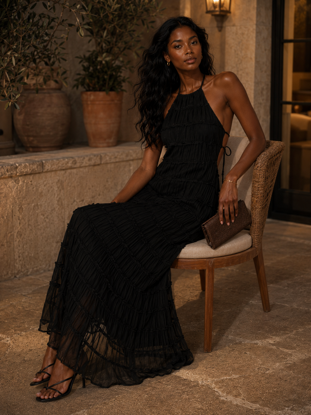 Robe Amaya – Élégance Plissée