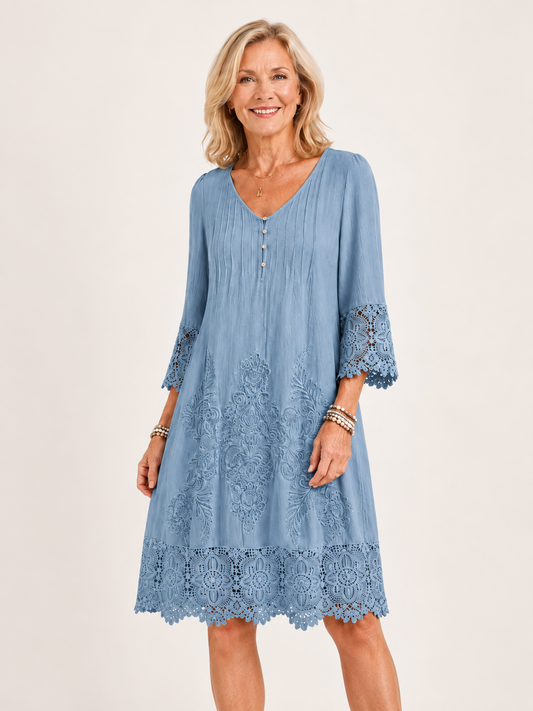 Robe Claire – Élégance Bohème en Dentelle