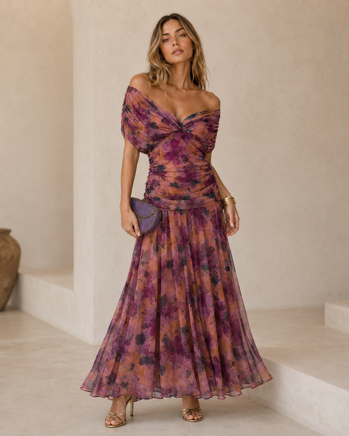 Robe Ondine – Décolleté Croisé