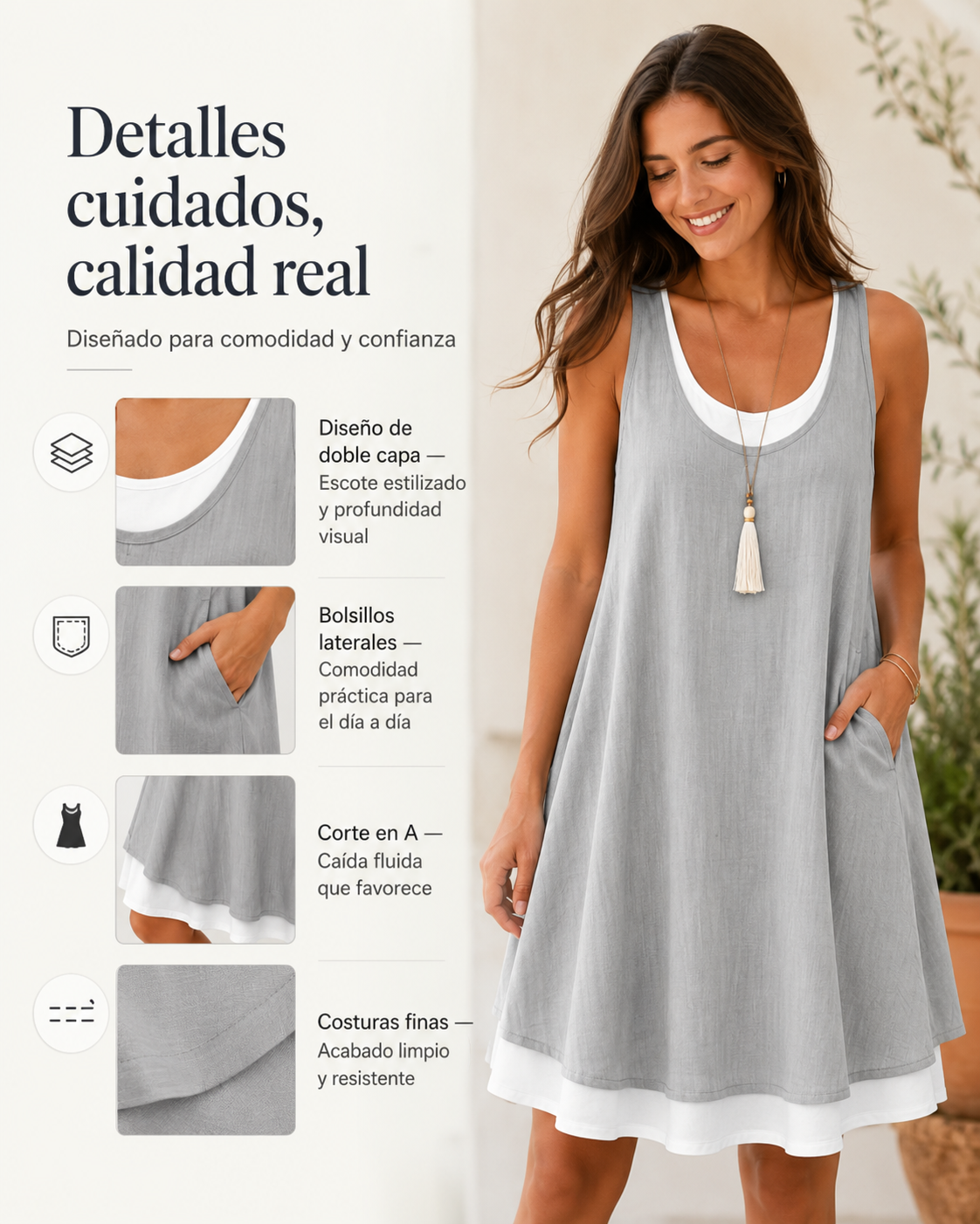 ARUMENA™ Viste cómoda, fresca y segura