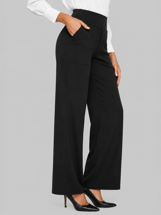 Pantalon Juliette – Taille Haute et Jambe Large