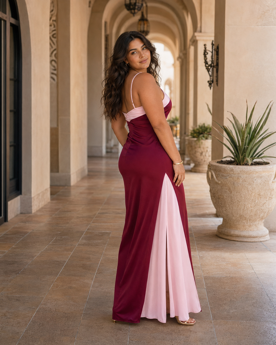 Robe Séraphine – Élégance Bicolore