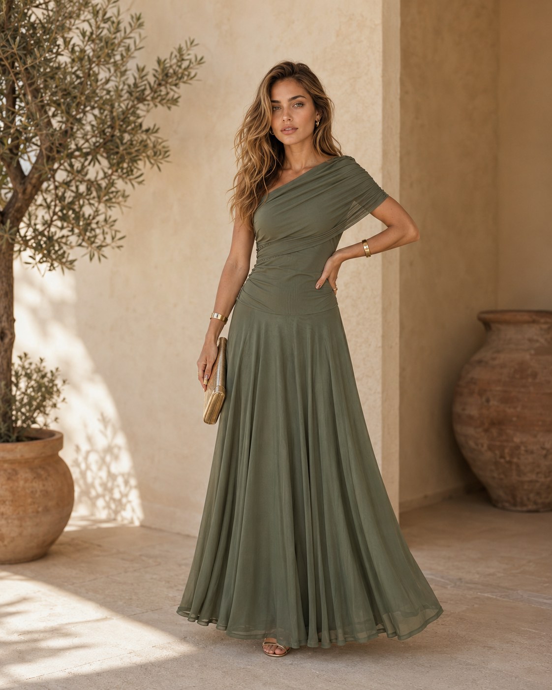 Robe Signature – Élégance Asymétrique